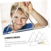 BESPORTBLE 5sets Boys and Girls Triangle Music Percussion Instrument Boy Girl Handheld Triangle Strikers Rhythm Sticks for and Bulk view 3