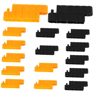 Abaodam 16pc Racing Road Obstacle Kit Rc Car Track Accessory Drift Race Track Toys Mini Road Blocks Traffic Fences Toy