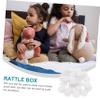 Angoily 3sets 100pcs Plastic Rattle Box for DIY Dolls and Accessories Enhance Tactile Sensation and Coordination for Various Soft 100pcs*3 view 3