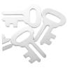 Abaodam 10pcs Lockable Plastic Piggy Bank Stoppers with Key Secure Coin Bank Closure Accessories for DIY Money Saving Box Round Covers to Protect Savings from Theft view 3