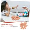 GALPADA 3sets 40pcs DIY Miniature Simulation Bricks for Landscaping Building Models and Tables Compact Square Bricks for Creative Projects and Decor 40pcs*3 view 3