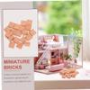 GALPADA 3sets 40pcs DIY Miniature Simulation Bricks for Landscaping Building Models and Tables Compact Square Bricks for Creative Projects and Decor 40pcs*3 view 4