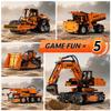 5in1 STEM Building Kits for Kids, STEM Building Toys for Kid, Remote & APP Controlled Excavator/Crane/Bulldozer/Road Roller/Dump Trucks Building Blocks Set for Boys Girls Birthday Xmas Idea Gifts view 2