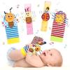 Infant Toys Wrist Rattle Baby Hand Rattle Watch with Socks with Rattle Bell Paper Plush Toy view 1