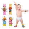 Infant Toys Wrist Rattle Baby Hand Rattle Watch with Socks with Rattle Bell Paper Plush Toy view 4