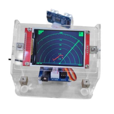 LeeQinersw Ultrasonic Radar Detection Module with Screen for 1/14 Scale RC Truck Tipper Accessory, 2.8 inch Screen Set