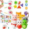 125 Pcs Party Favors Fidget Toys Pack, Randomly Selected Pop Sensory Set 65 Stickers Gifts for Kids Adults Boy Girl Stocking Stuffers Autistic Goodie Bag Filler Treasure Box Classroom Prizes School view 3