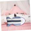 ABOOFAN Cute Throw Pillow Fish Shaped Pillow Soft Cotton Linen Decor Fun Stuffed for Home Decor view 2