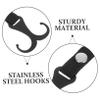 Mobestech 2Pcs No Drill Hooks for Strollers Motorcycles Travel Bag Clips Easy Install Front Mounted Hanger for Shopping Grocery Bags view 3