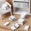 Abaodam Miniature Books for Dollhouse 50 Pcs 1 12 Scale Blank Mini Books for Crafts Decor Doll Accessories Tiny DIY Notebook view 3