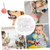 Housoutil 3sets 100pcs Plastic Rattle Box for Bell Ring Accessory for DIY Replacement for Squeaky Sounds Engaging Sound for Playtime 100pcs*3 view 3