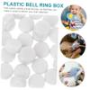 Housoutil 3sets 100pcs Plastic Rattle Box for Bell Ring Accessory for DIY Replacement for Squeaky Sounds Engaging Sound for Playtime 100pcs*3 view 4