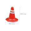Abaodam 50pcs Traffic Sign Toys Mini Traffic Cones Road Cones for Boys and Girls Learning Toys Road Sign Models view 3