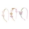 minkissy 3pcs Girls Hair Bows Girl Hair Accessories Party Headdress Sequin Heart Design view 1