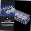 Hemoton 1Pc Transparent Poker Chips Storage Organizer Container for Board Games Game Chip Tray with Compartments for Easy Access and Tidy Setup view 2