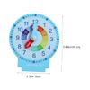 VANZACK 1 Set Wooden Educational Clock for Learning Clock for Portable and Shape Recognition for Home and Classroom Use view 3