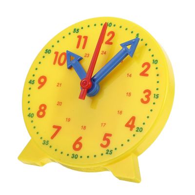 Holibanna Boy Girl Learning Clock Model for Teaching Interactive Analog Clock Hour Display Educational Tool for Preschool Classrooms Safe Non-Functional Design