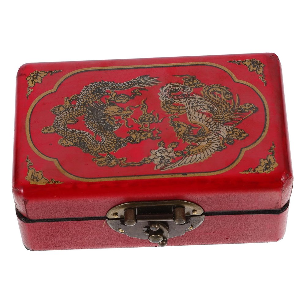 BESPORTBLE Antique Dominoes Game Set with Wooden Case Educational Toy for Boys and Girls and Adults for Social Gatherings and Parties Entertainment Dominoes Blocks Random Style