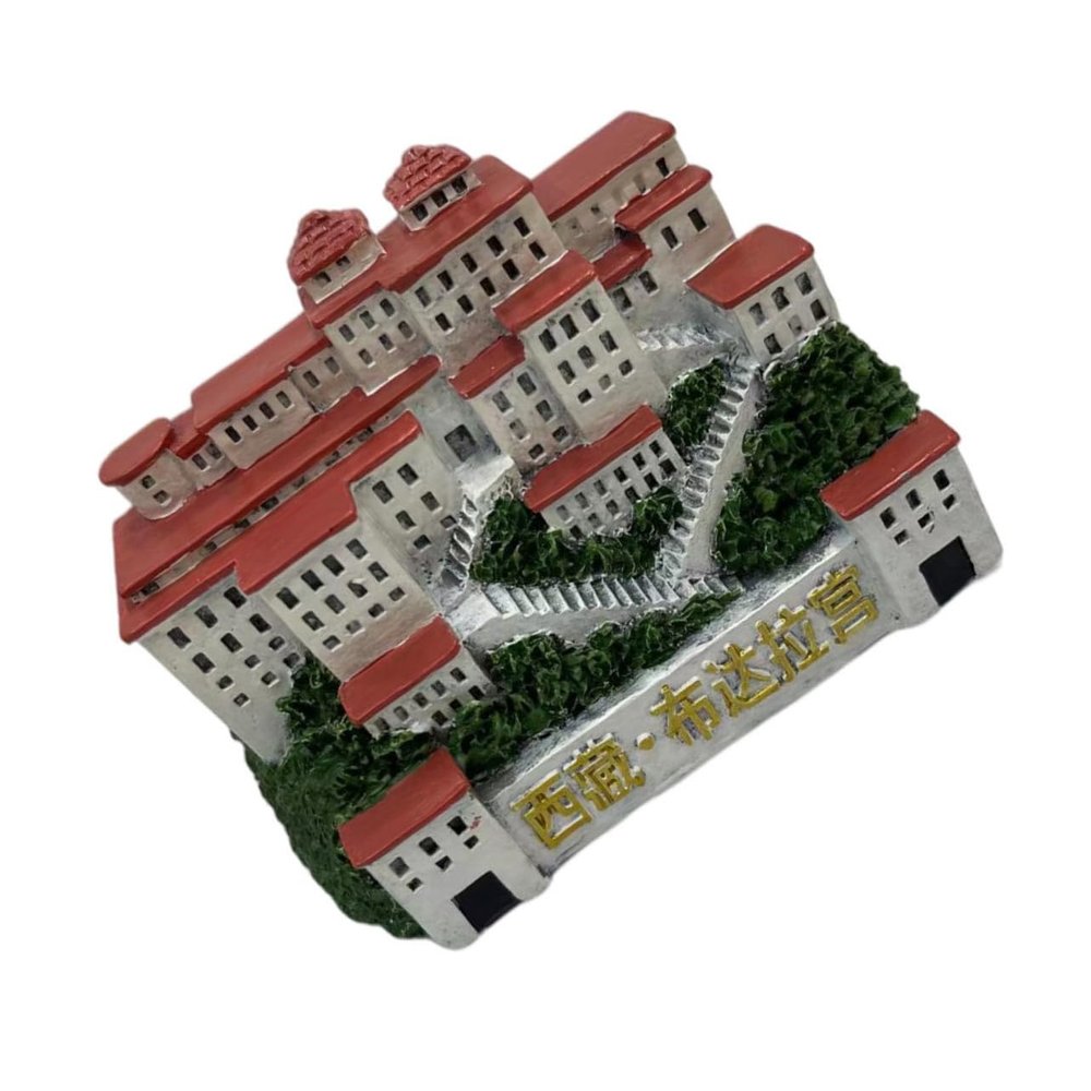 IMIKEYA Tibetan Palace Therapy Sand Tray Resin Ornament Chic Home Decor for Mindfulness Unique Tibetan Model for Desktop Display Meditation Accessory Inspired by Tibet