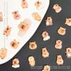 100PCS Mini Capybara Decor Resin Tiny capybaras for Crafts Micro Miniature Capybara for Fairy Garden Dollhouse Micro Landscaping Decoration view 2