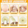 15Pcs Autumn Pink and Orange Party Decorations, Hanging Orange Paper Lanterns Honeycomb Paper Fans Triangle Flag Banner for Girls Women Baby Shower One Sweet Peach Birthday Thanksgiving Party Decor view 3