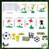 18PCS Soccer Cake Topper Decorations Soccer Ball Player Cake Decorations for Football Theme Birthday Sport Party Supplies view 2