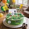 18PCS Soccer Cake Topper Decorations Soccer Ball Player Cake Decorations for Football Theme Birthday Sport Party Supplies view 3