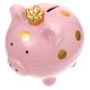 Abaodam Cartoon Piggy Bank Capacity Pig Ornament Boys Piggy Bank Unbreakable Ceramic Money Box Counter view 1