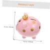 Abaodam Cartoon Piggy Bank Capacity Pig Ornament Boys Piggy Bank Unbreakable Ceramic Money Box Counter view 3