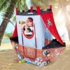 Upgrade Kids Play Tent Pirate Ship Playhouse for Toddler Indoor Outdoor Tents with Pirate Toys Gift for Boys Girls 66x53 Inch view 3