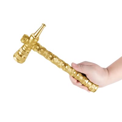 Creative toy accessories Halloween props, manually re-assemble high quality metal Thor weapons! Golden hammer (assemble by yourself upon receipt) (007)