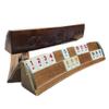 Curved Oval Okey Set  Luxury Handmade Wooden 101 Okey Game Set with 4 Large 48 cm Tile Racks, 106 Melamine Tiles & Carrying Bag Included, Traditional Turkish Board Game, Premium Gift & Decorative Set view 3