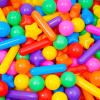 Ball Pit Balls for Kids, Pool Toys Thicken Soft Plastic Balls for Ball Pit BPA Free Toddler Toy 3 Shapes (Balls, Star, Stick) Mixed Rainbow 200pcs view 2
