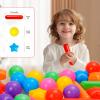 Ball Pit Balls for Kids, Pool Toys Thicken Soft Plastic Balls for Ball Pit BPA Free Toddler Toy 3 Shapes (Balls, Star, Stick) Mixed Rainbow 200pcs view 4