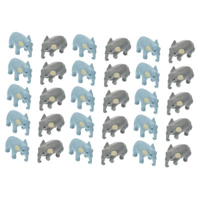 Alipis 30pcs Miniature Elephant Figurines Realistic Animal Models for Home Decoration and Boys and Girls Awareness As Accents for Living Rooms and Bedrooms