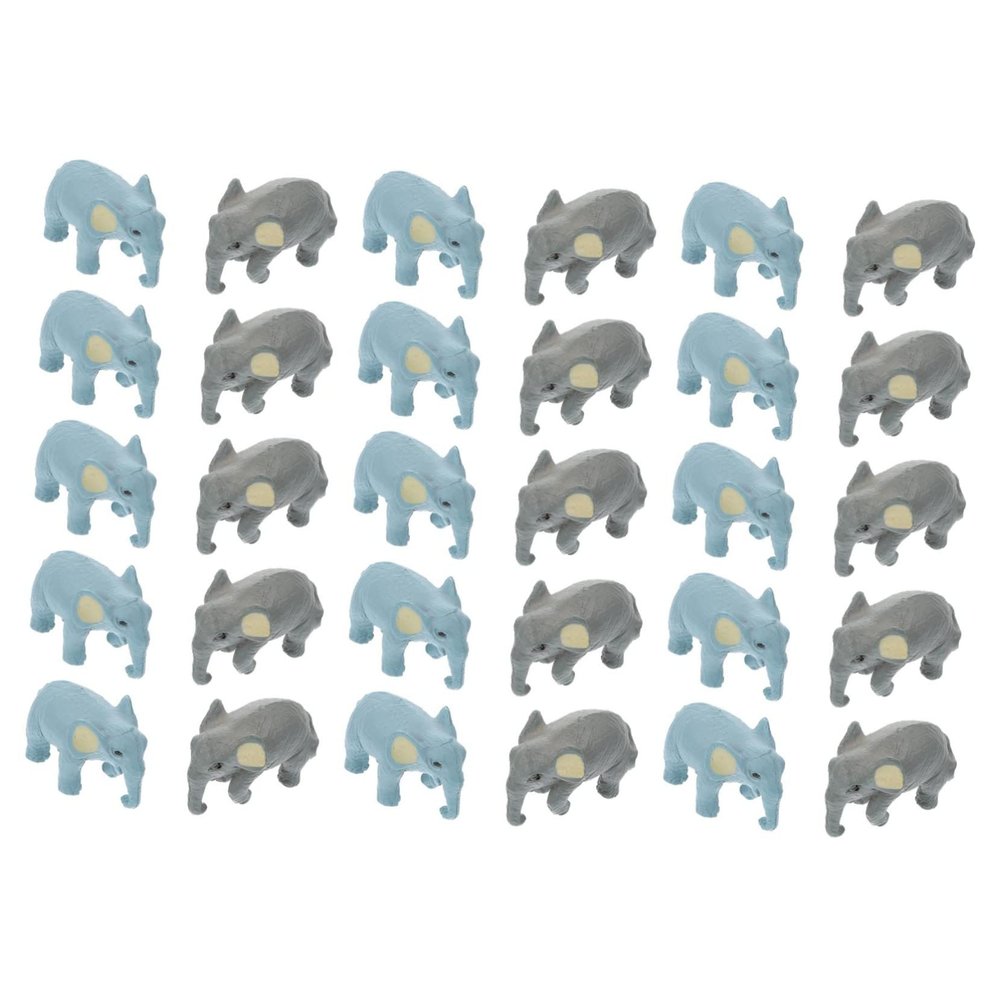 Alipis 30pcs Miniature Elephant Figurines Realistic Animal Models for Home Decoration and Boys and Girls Awareness As Accents for Living Rooms and Bedrooms