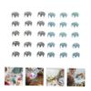 Alipis 30pcs Miniature Elephant Figurines Realistic Animal Models for Home Decoration and Boys and Girls Awareness As Accents for Living Rooms and Bedrooms view 4