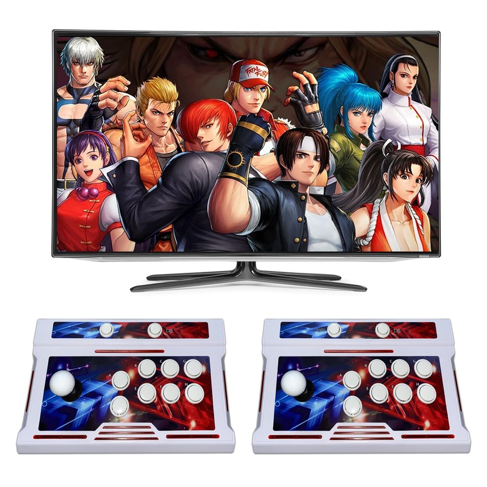 Akaxi Pandora Box Console 32000 Arcade Games in 1, Two Separate joysticksBluetooth Function ,Retro Game Machine for TV PC Projector, Supports Up to 4 Players, Full HD Output, Search, Save, Hide