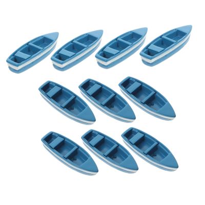 BESPORTBLE Miniature Yacht Model Set 10pcs Collectible Nautical Decor for Ocean Themed Aquarium Dollhouse Beach Display and Playset