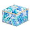 Ball Pit Balls for Kids, Pool Toys Thicken Soft Plastic Balls for Ball Pit BPA Free Toddler Toy 3 Shapes (Balls, Star, Stick) Mixed White Blue Green 200pcs view 1