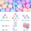 Ball Pit Balls for Kids, Pool Toys Thicken Soft Plastic Balls for Ball Pit BPA Free Toddler Toy 3 Shapes (Balls, Star, Stick) Mixed Light Purple Series 500pcs view 3