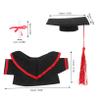 Ciieeo Graduation Bear Outfit Set with Cap Gown Complete DIY Plush Decor for Celebrations Cute Keepsake for Graduation Parties Events view 2