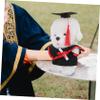 Ciieeo Graduation Bear Outfit Set with Cap Gown Complete DIY Plush Decor for Celebrations Cute Keepsake for Graduation Parties Events view 4
