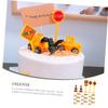 CORHAD 10sets Educational Traffic Toys for Boys and Girls Road Sign Models Miniature Traffic Light Decor view 3