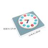BESPORTBLE Wooden Clock for Montessori Educational Early Learning Teaching Tool for Development Safe Odorless Material view 2