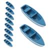 DECHOUS Miniature Yacht Decor 10-Piece Resin Boat Set for Fairy Garden and Coastal Home Decoration Nautical Models for Dollhouse and Beach Theme view 1