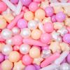 Ball Pit Balls for Kids, Pool Toys Thicken Soft Plastic Balls for Ball Pit BPA Free Toddler Toy 3 Shapes (Balls, Star, Stick) Mixed Pink Purple Series 300pcs view 2