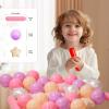 Ball Pit Balls for Kids, Pool Toys Thicken Soft Plastic Balls for Ball Pit BPA Free Toddler Toy 3 Shapes (Balls, Star, Stick) Mixed Pink Purple Series 300pcs view 4
