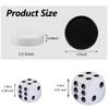 30 Pieces Backgammon Checkers Replacement Set Checker Board Games Playing Game Chips with 5 Dice Come with Drawstring Storage Pouch (Red&Blue 1.25 inch) view 2