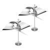 2PCS Reflective Windmill Bird Deterrent Reflective Wind Weatherproof Aluminum for Outdoor Gardens Fence Roofs Repel Pigeons Sparrows and view 2